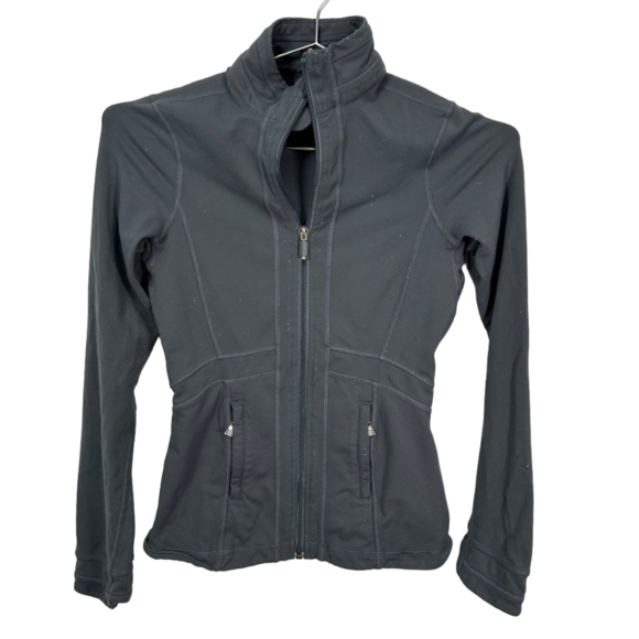 Lululemon Sweaters - Lululemon Gray Workout Full zip Sweater Athleisure Soccer Mom Small/4